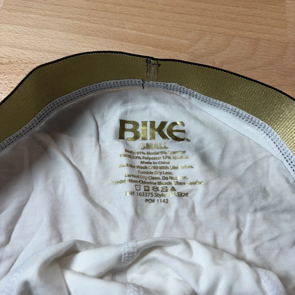 Bike Active Brief Men's Small White Underwear Jock New